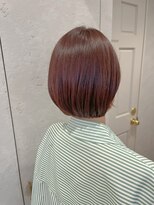 ロンドプランタン 恵比寿(Lond Printemps)&nbsp;韓国風ピンクラベンダーブラウンミニボブ【中居】