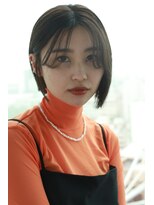 エクリ シセイドウ 麻布十番店(equri×SHISEIDO)&nbsp;センターパートの大人ボブ