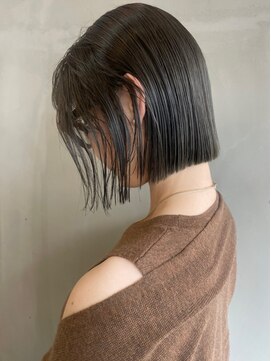 エクー(ECOO) 『 ぱつっとカット × オリーブカラー 』 ECOO