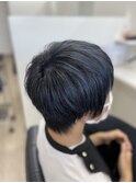ショート【メッシュ&ブルー】