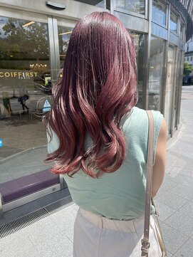 コワファースト 大分(COIFF1RST) 透明感ばつぐん！ピンクパープルカラー