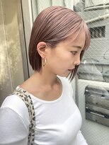 ヘアカロン(Hair CALON) マロンピンクダブルカラーインナーカラーハイライトベージュ韓国