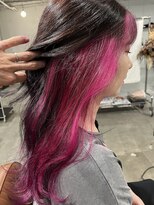 アオゾラヘアーカミノウラ(AOZORA HAIR kaminoura) ネオンピンク