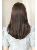 センターパート抜け感ヘアエアストレートTb5戸頭20代30代40代