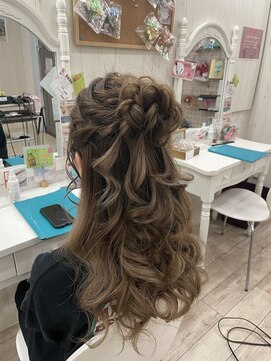 ルナクレセント (Luna crescent) お団子ハーフアップ