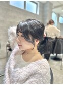 20代30代レイヤーカット　韓国ヘア　顔まわりカット