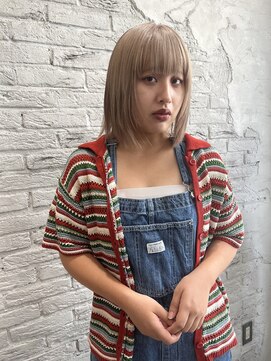 ノエ 心斎橋(Noe) ブリーチ2回ベージュカラー髪質改善