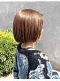 ナチュラルベージュミニボブ