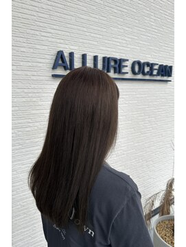 アリュールオーシャン(ALLURE OCEAN) アッシュグレージュ×うる艶ストレート