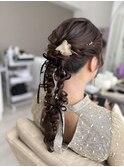 ヘアセット(編みおろし、ツイン編みおろし)