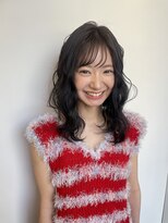 ノード(NODO)&nbsp;ダークグレージュ　×  ナチュラルウェーブヘア