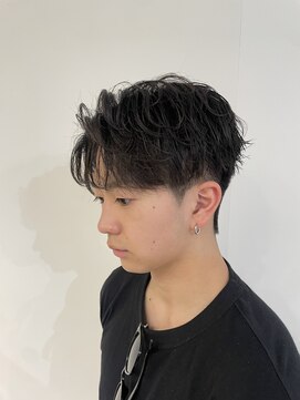 ニアウ 伊勢崎連取店(Niau) メンズセンターパートシャドウパーマメンズパーマ