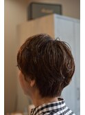 マッシュショートパーマ