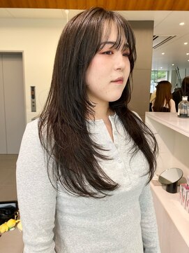 ローレンアオ(LOREN AO) オリーブグレー/グリーングレー/レイヤーロング/ロング