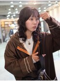 #レイヤーパーマ＃ミディアムレイヤー＃ウェーブヘア