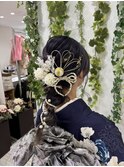 成人式編み下ろしヘア