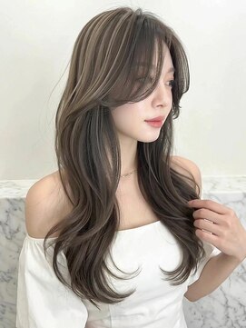 カバーヘア 上尾西口店(COVER HAIR) ダークグレージュ小顔カーテンバングヨシンモリA10上尾20代30代