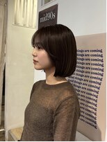 エイチ 梅田(H)&nbsp;ボブヘアシースルーマッシュハンサムショートタッセルボブ卒業式