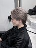 【ケアブリーチ2回】メンズカット+大人の透明感ダブルカラー+ヘッドスパ
