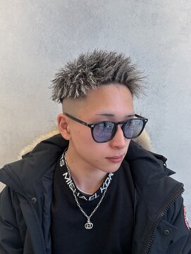 ルースト 西院店(ROOST) MEN’S HAIR/パイルツイスト/ホワイトハイライト