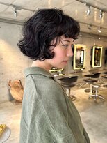 スクリーンギンザメゾン 銀座(SCREEN GINZA MAISON.) ミルクティーブロンド/ダークブルー/デジタルパーマ 銀座