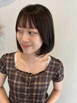 ニナル(Ninal) 大人韓国ボブ × チャコールアッシュ