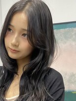 ヌヌ 渋谷 原宿 表参道(nunu) レイヤーカットトリートメントブリーチなしカラーグレージュ