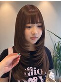 ヘーゼルベージュ/小顔レイヤー/流山おおたかの森駅