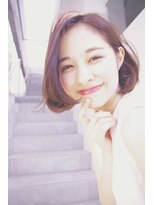 オルセン(OLSEN) 【LARRY/BALLOON HAIR】フレンチ 耳かけボブ ヌーディカラー