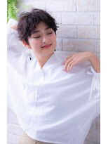 ソア 武蔵小杉(SOAR) 大人かわいい無造作カールとデザインカラー小顔丸みショートボブ