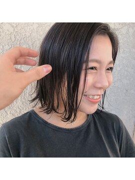 ナップヘアー NAP hair 【人気】切りっぱなし外ハネボブ