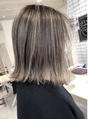 【PAAQ田中】たっぷり極細ハイライト×切りっぱなしボブ