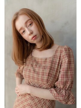 オースティン 調布アミックス(AUSTIN) 大人かわいい前髪セシルカットココアブラウンフリンジウェーブ