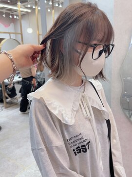 ロンド レア 天神大名店(Lond Le’a) ダブルカラー/インナーカラー/イヤリングカラー/ペールベージュ