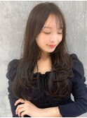 韓国風前髪×チョコレートカラー【髪質改善/新宿/大人ガーリー】
