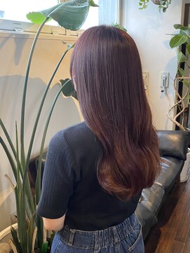 ジル ヘアデザイン ナンバ(JILL Hair Design NAMBA) purple  pink♪/ナチュラル/抜け感/暖色系