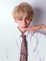 グロウ 天神店(growth) ホワイトベージュナチュラル束感マッシュ