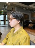 色気あるミディアムセンターパートスタイル　3【影山】