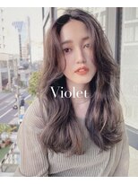 バイオレット 表参道店(Violet)&nbsp;韓国ヘアニュアンスナチュラルウェーブ根元パーマかきあげバング