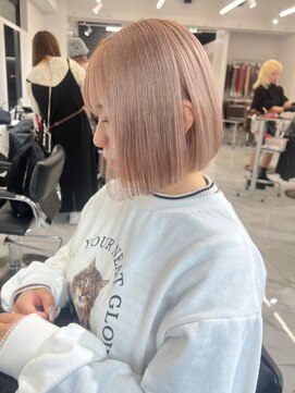 ランテルディ 渋谷(LANTERDIT) 【LANTELDIT】艶カラー　ハイトーン　透明感　ボブ