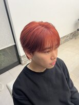 ヘアーアンドエステ ハラダ 滝ノ水店(Hair&Esthe Harada)&nbsp;韓国マッシュ／レッドブラウン／ブリーチカラー
