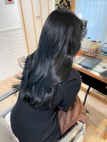 ネオリーブ チロル 横浜西口店(Neolive CiroL.)&nbsp;ブルーブラック　髪質改善カラー