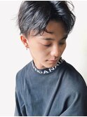 【立川メンズ】ニュアンスセンター波巻き刈り上げマッシュ