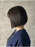 【グレージュカラー丸みボブ】佐野