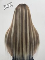 ルシア 京都四条河原町烏丸(LuciA) 【レミー100%/54cm】エクステ×バレイヤージュ×ベージュ