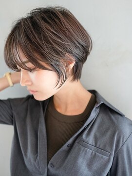 シオン(shion) 秋色オリーブカラーくすみベージュ透明感カラー黒髪小顔_F0392