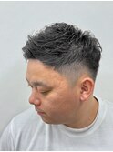 ツーブロックショート