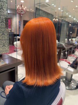 オレンジカラー♪＋艶トリートメント