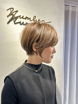 ナンバー 六本松(Number) 大人可愛い20代30代40代丸みショートボブ/ハンサムショート