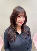 大人かわいいエギョモリ ミルクティーブラウン ひし形シルエット